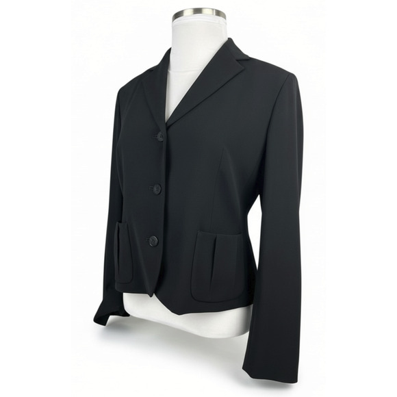 Talbots Jackets & Blazers - Talbots Black Career Blazer Size 14 Button Business Work Professional Classic